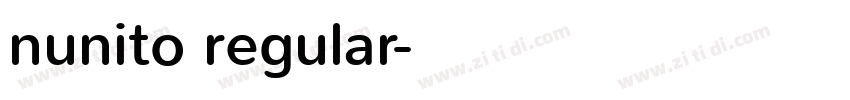 nunito regular字体转换